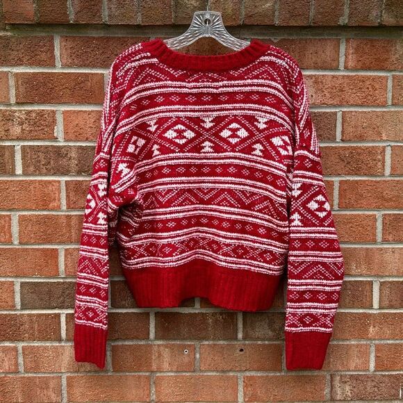 American Eagle Fairisle Sweater Christmas sz Medium NWT - Picture 4 of 10